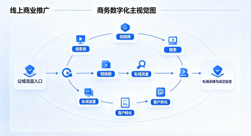 库伦旗线上商业推广怎么做？全域流量闭环搭建与低成本转化实战指南